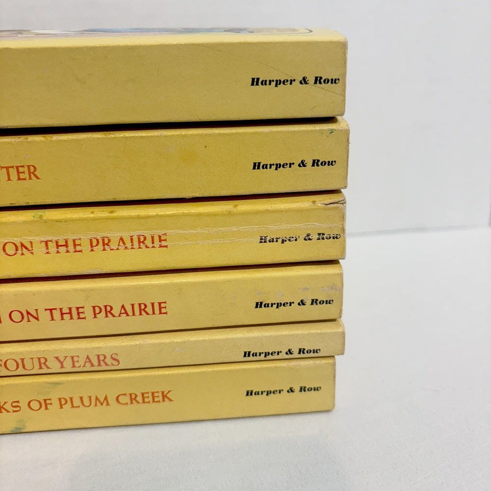 Little House on the Prairie Book Set Laura Ingalls Wilder 6 Paperback VTG Lot - Picture 2 of 16